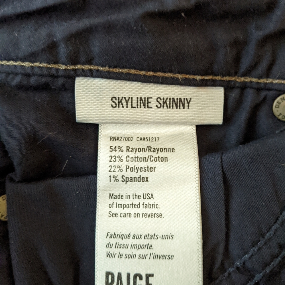 Paige denim Skyline size 29